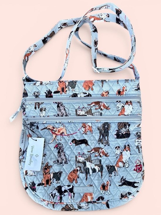 Vera Bradley Handbags - Vera Bradley Trio Zip Hipster Crossbody Bag Purse Dog Best In Show Quilted NWT